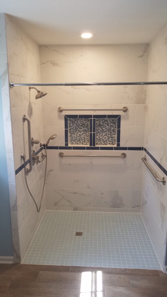 Photo: Barrier free shower by Accessibility Remodeling