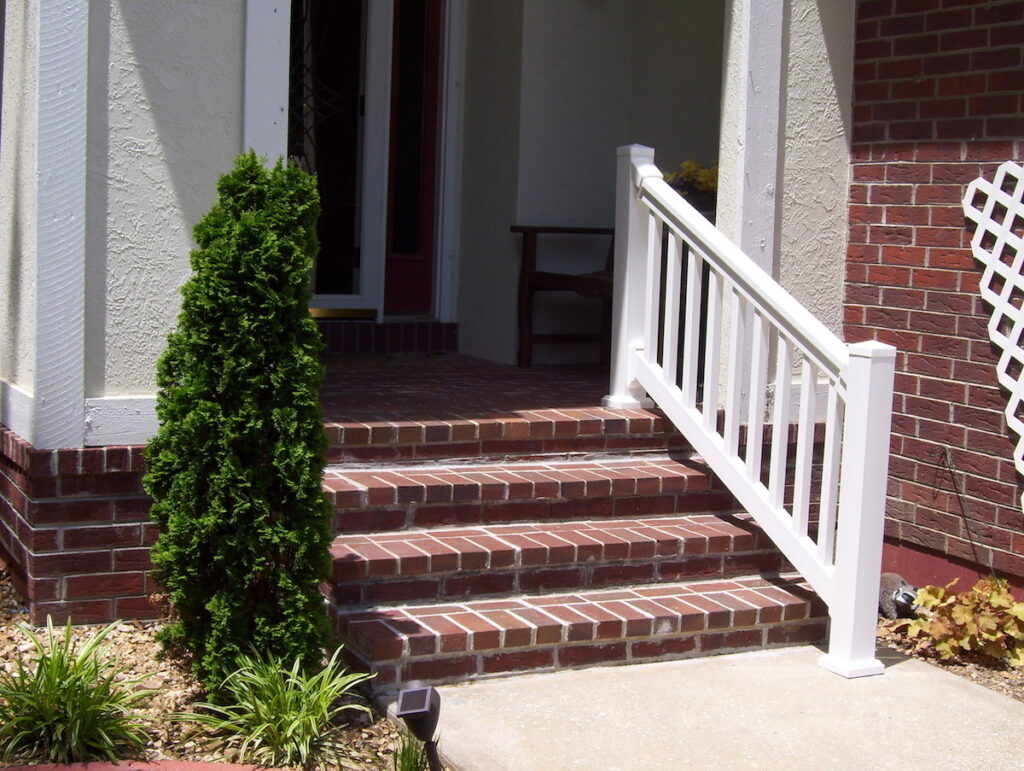 Photo: Vinyl Handrails installed by Accessibility Remodeling