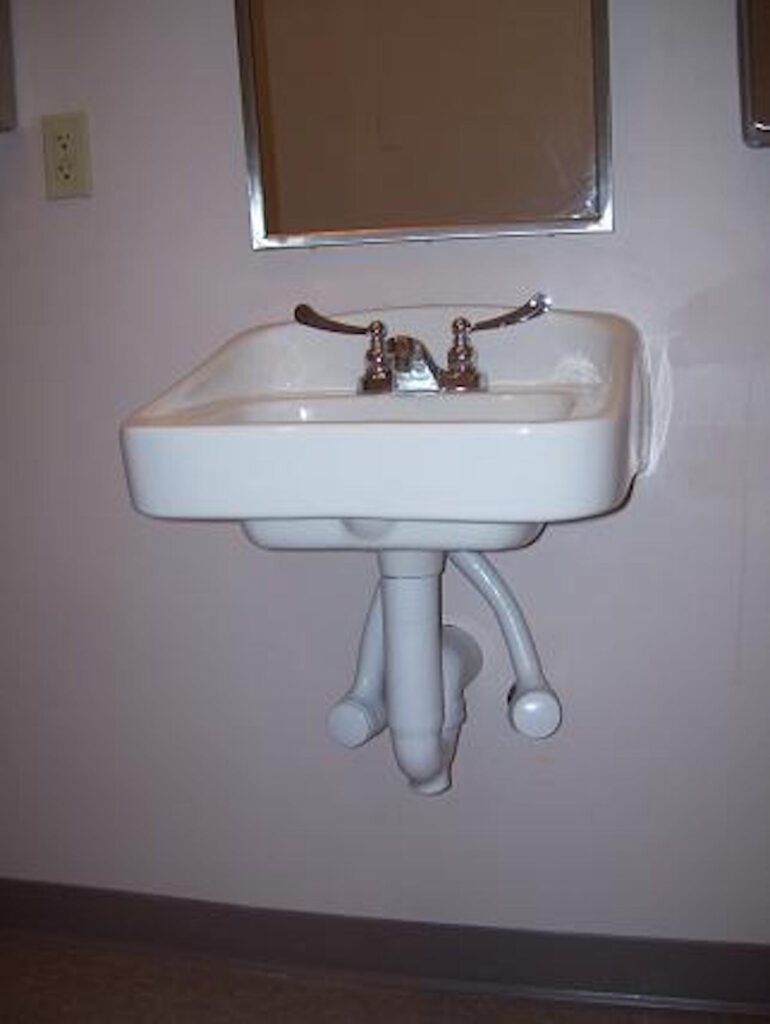 Photo: Wall-Mounted Accessible Sink by Accessibility Remodeling