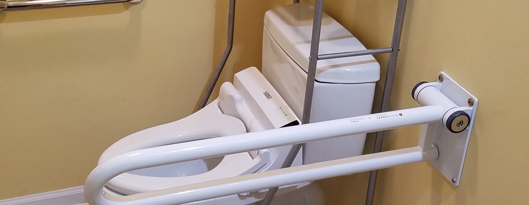 Photo: Accessible toilet with bidet and grab bars