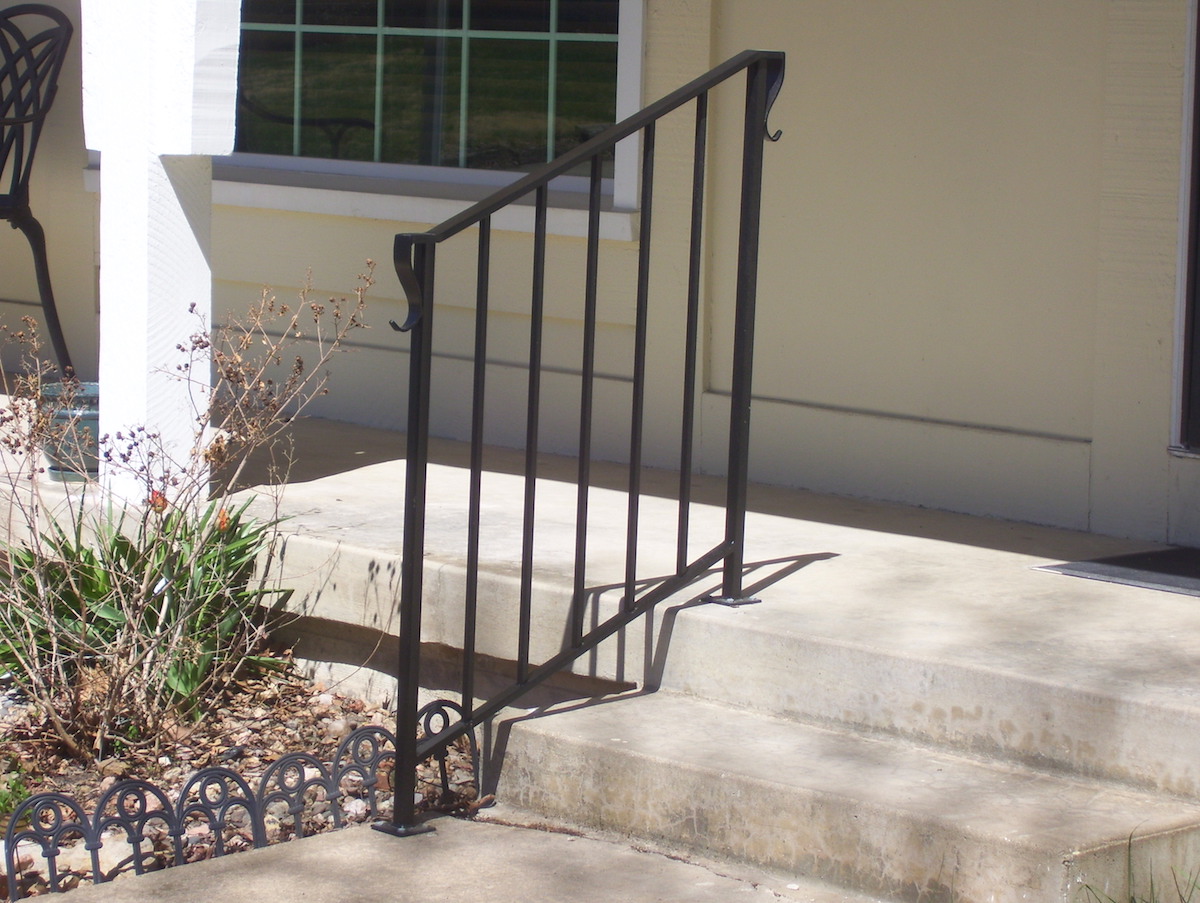 Photo: Metal Handrails installed by Accessibility Remodeling