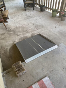 Photo: metal threshold ramp